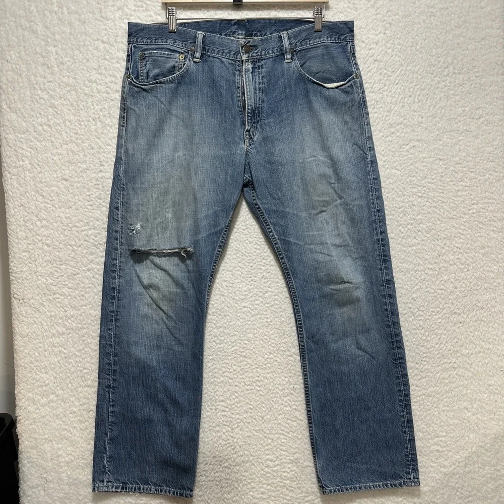 Polo‎ Ralph Lauren Vintage 67 Jeans Men's 36 Blue Denim Distressed Classic Fit